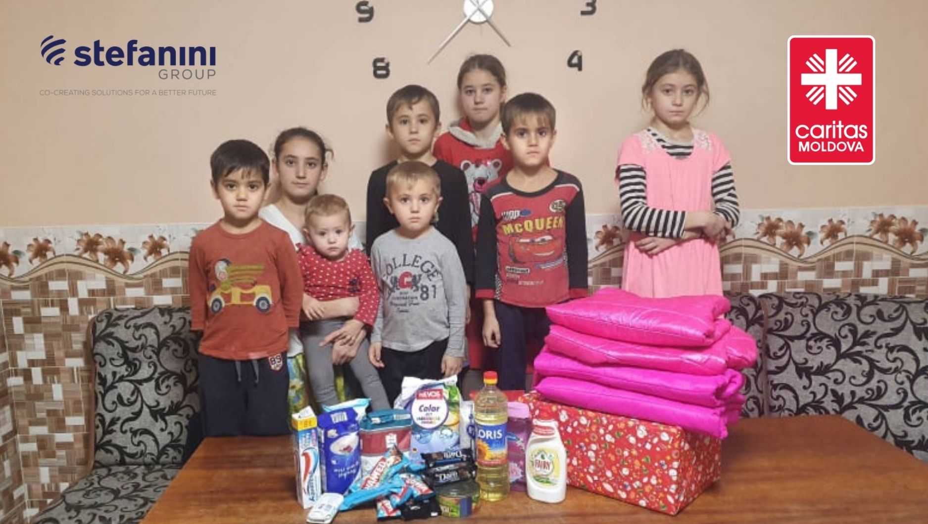 Stefanini Group помогает семье с девятью детьми